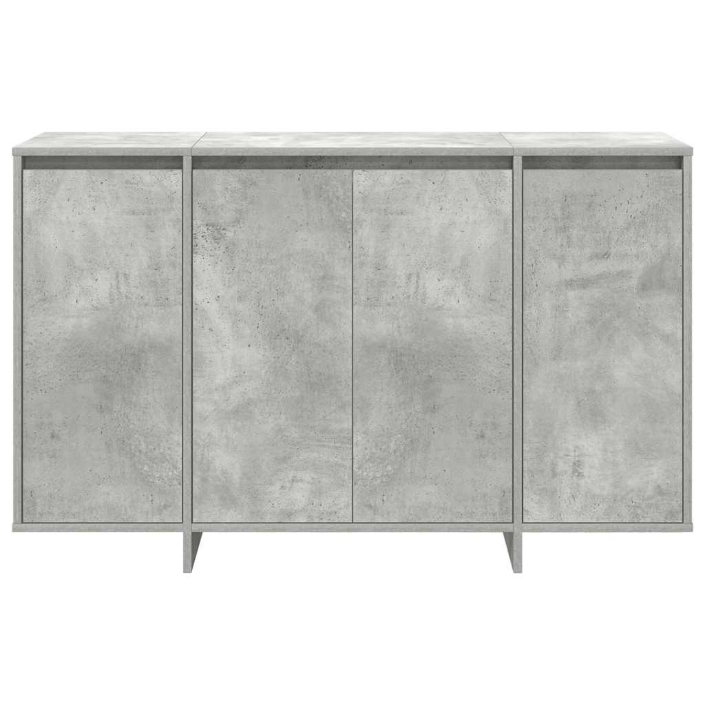 Credenza Grigio cemento 120 x 41 x 75 cm Legno multistrato - homemem39