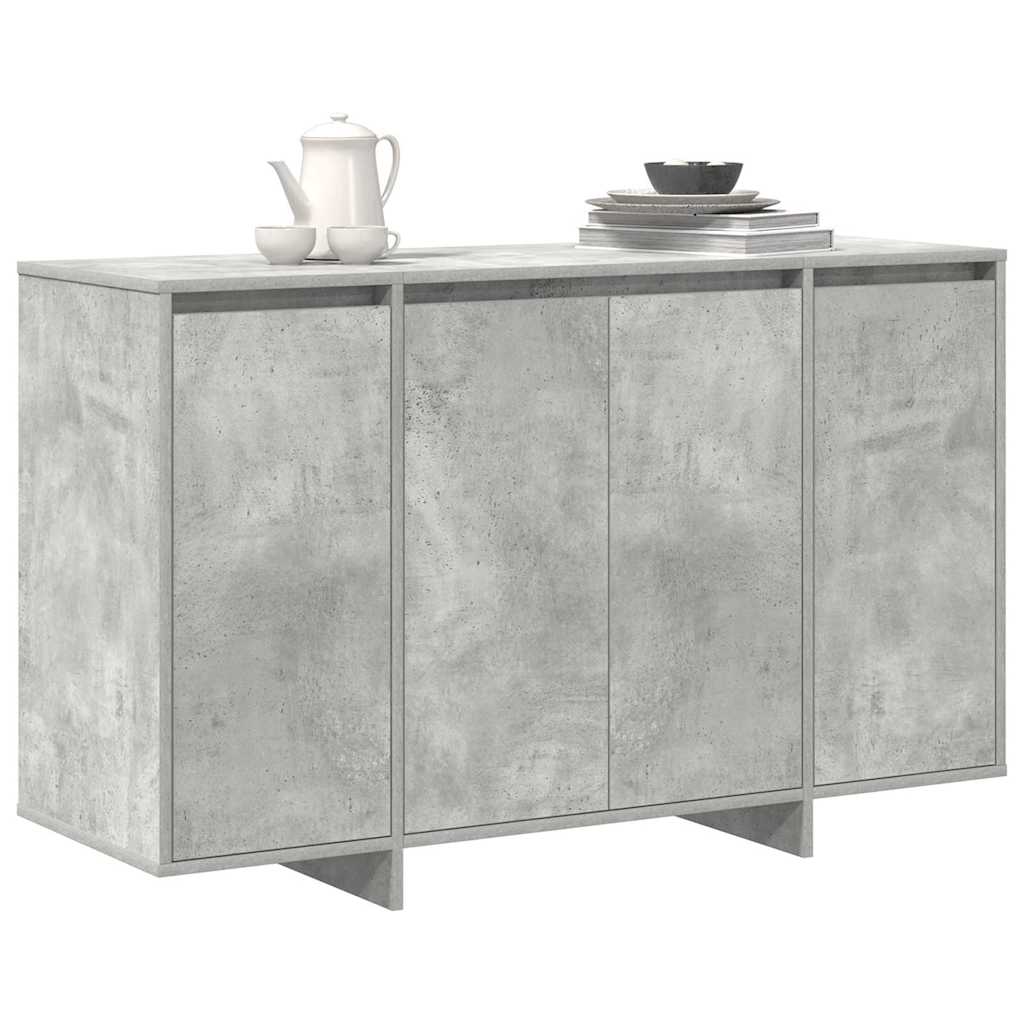 Credenza Grigio cemento 120 x 41 x 75 cm Legno multistrato - homemem39