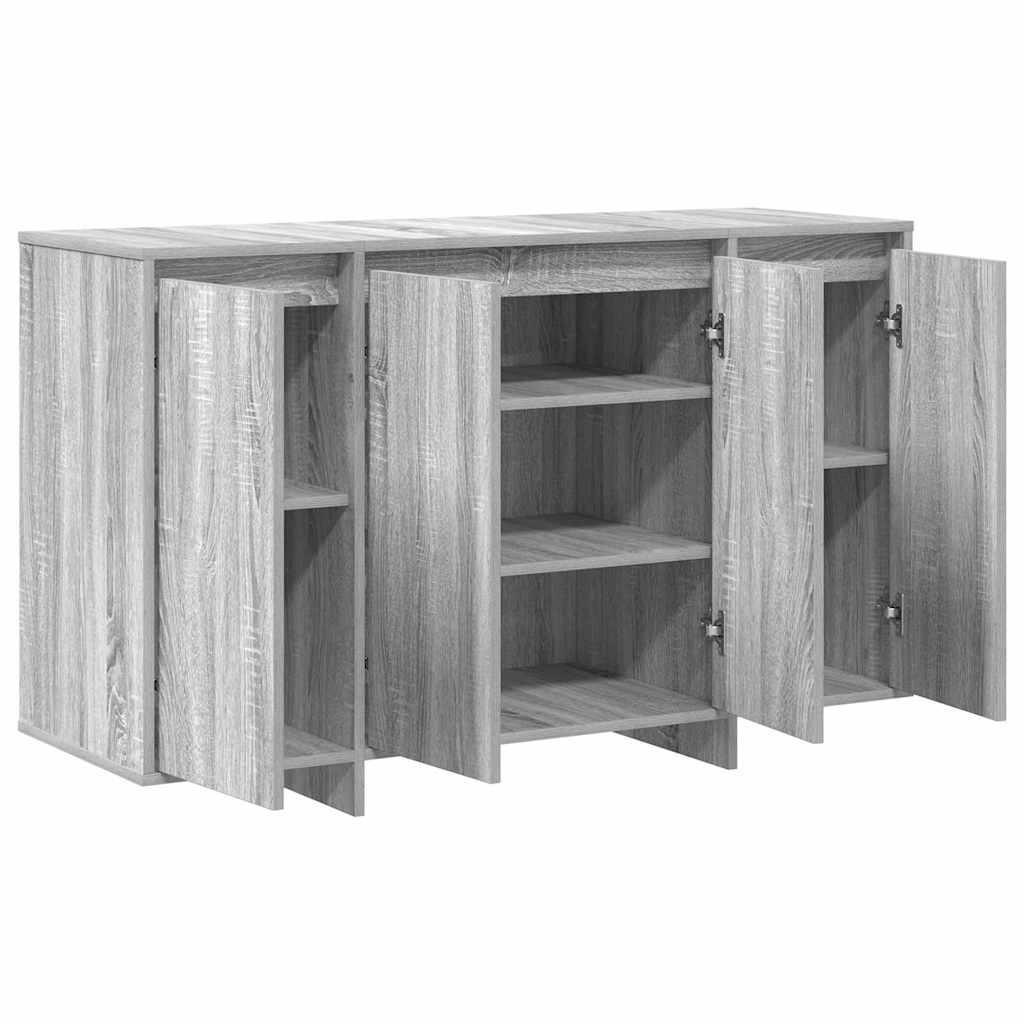 Credenza Grigio sonoma 120 x 41 x 75 cm Legno multistrato - homemem39