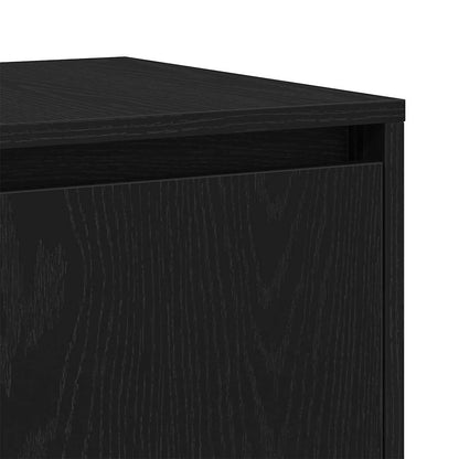 Credenza Rovere nero 120 x 41 x 75 cm Legno multistrato