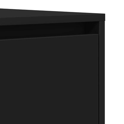 Credenza con cassetto Nero 120 x 41 x 75 cm Legno multistrato