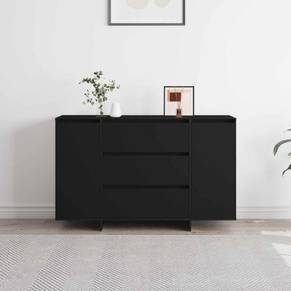 Credenza con cassetto Nero 120 x 41 x 75 cm Legno multistrato