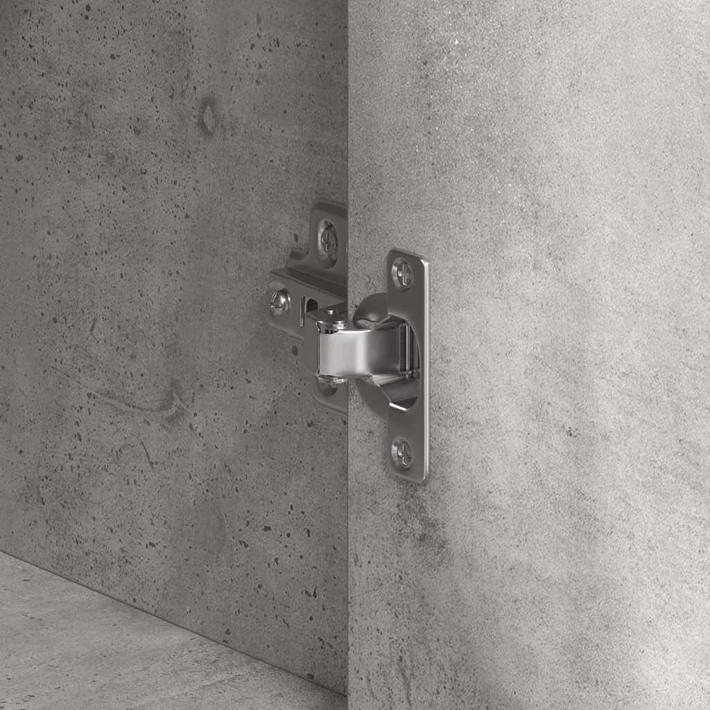 Credenza Grigio cemento 120 x 41 x 75 cm Legno multistrato