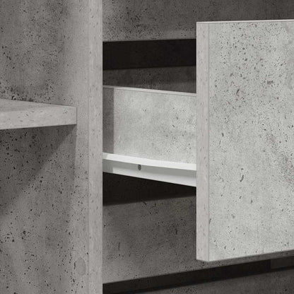 Credenza Grigio cemento 120 x 41 x 75 cm Legno multistrato