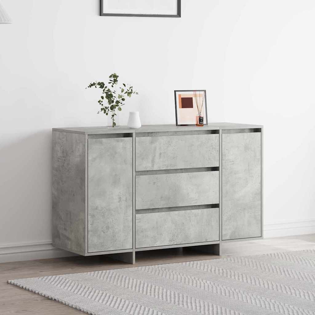 Credenza Grigio cemento 120 x 41 x 75 cm Legno multistrato