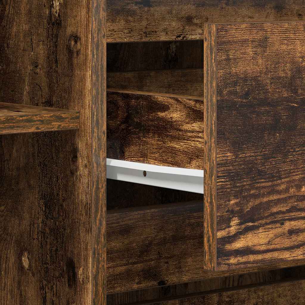Credenza Rovere fumé 120 x 41 x 75 cm Legno multistrato