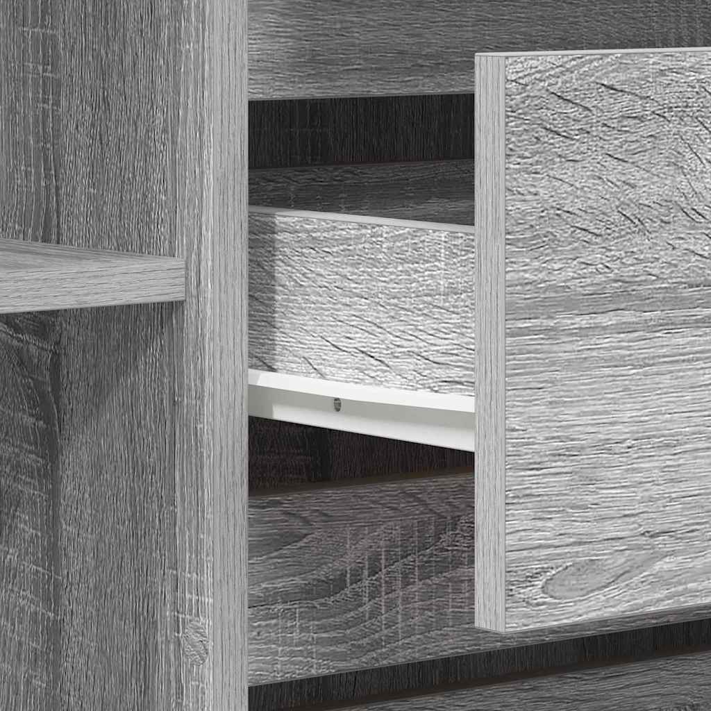 Credenza Grigio Sonoma 120 x 41 x 75 cm Legno multistrato