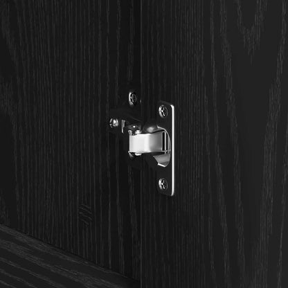 Credenza Rovere Nero 120 x 41 x 75 cm Legno multistrato | homemem39