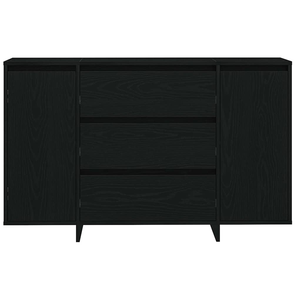 Credenza Rovere Nero 120 x 41 x 75 cm Legno multistrato