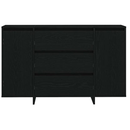 Credenza Rovere Nero 120 x 41 x 75 cm Legno multistrato