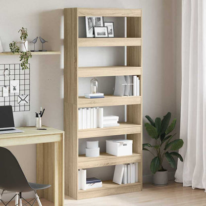Armadio per Libri Rovere Sonoma 80 x 30 x 198 cm