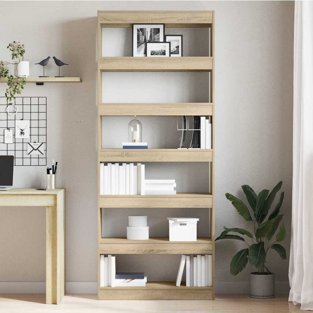 Armadio per Libri Rovere Sonoma 80 x 30 x 198 cm