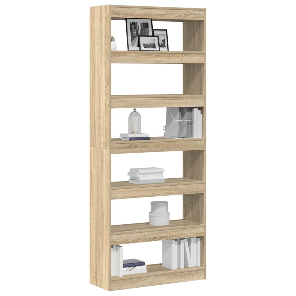Armadio per Libri Rovere Sonoma 80 x 30 x 198 cm