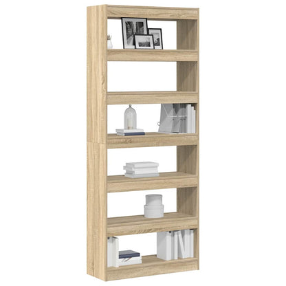Armadio per Libri Rovere Sonoma 80 x 30 x 198 cm