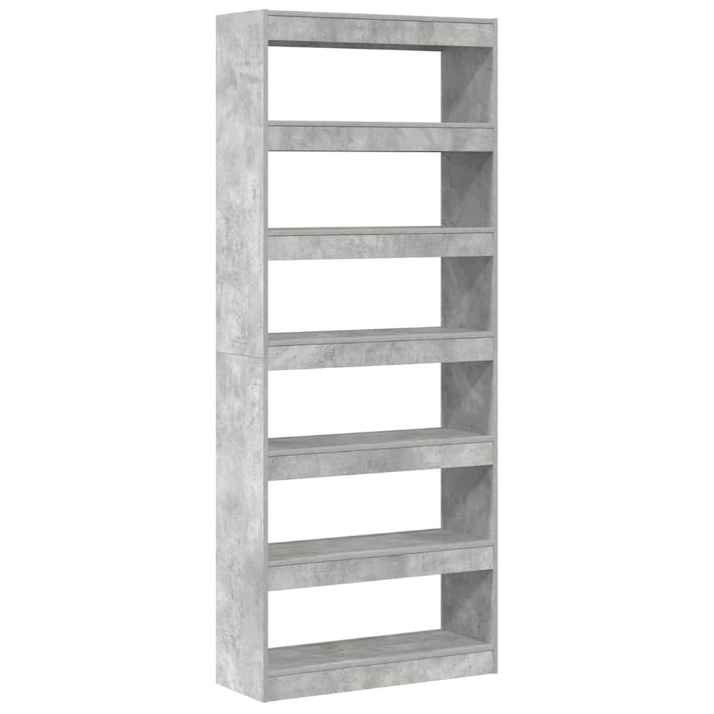 Armadio per Libri Grigio cemento 80 x 30 x 198 cm | homemem39