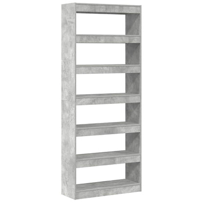 Armadio per Libri Grigio cemento 80 x 30 x 198 cm | homemem39