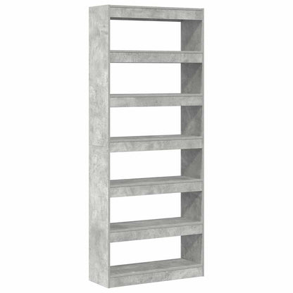 Armadio per Libri Grigio cemento 80 x 30 x 198 cm | homemem39