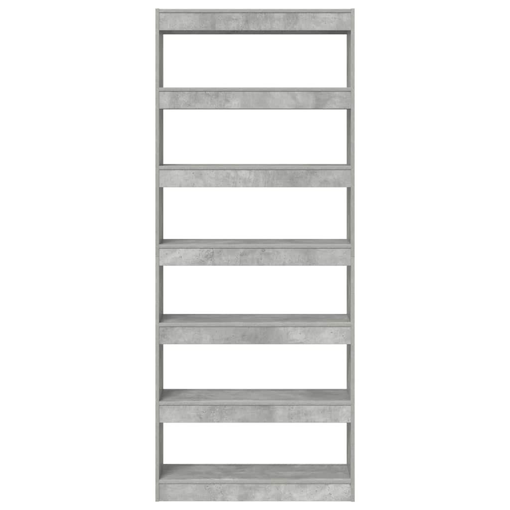 Armadio per Libri Grigio cemento 80 x 30 x 198 cm | homemem39