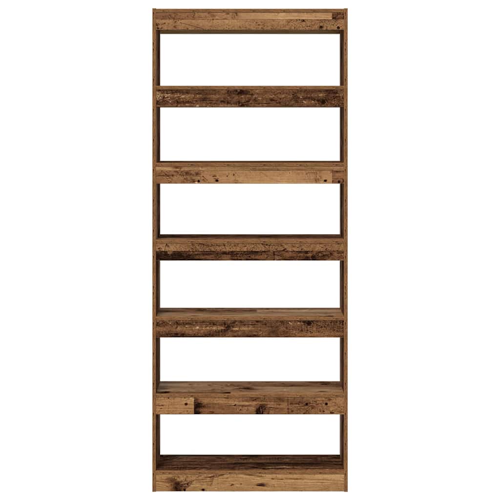 Armadio per Libri Legno vecchio 80 x 30 x 198 cm | homemem39