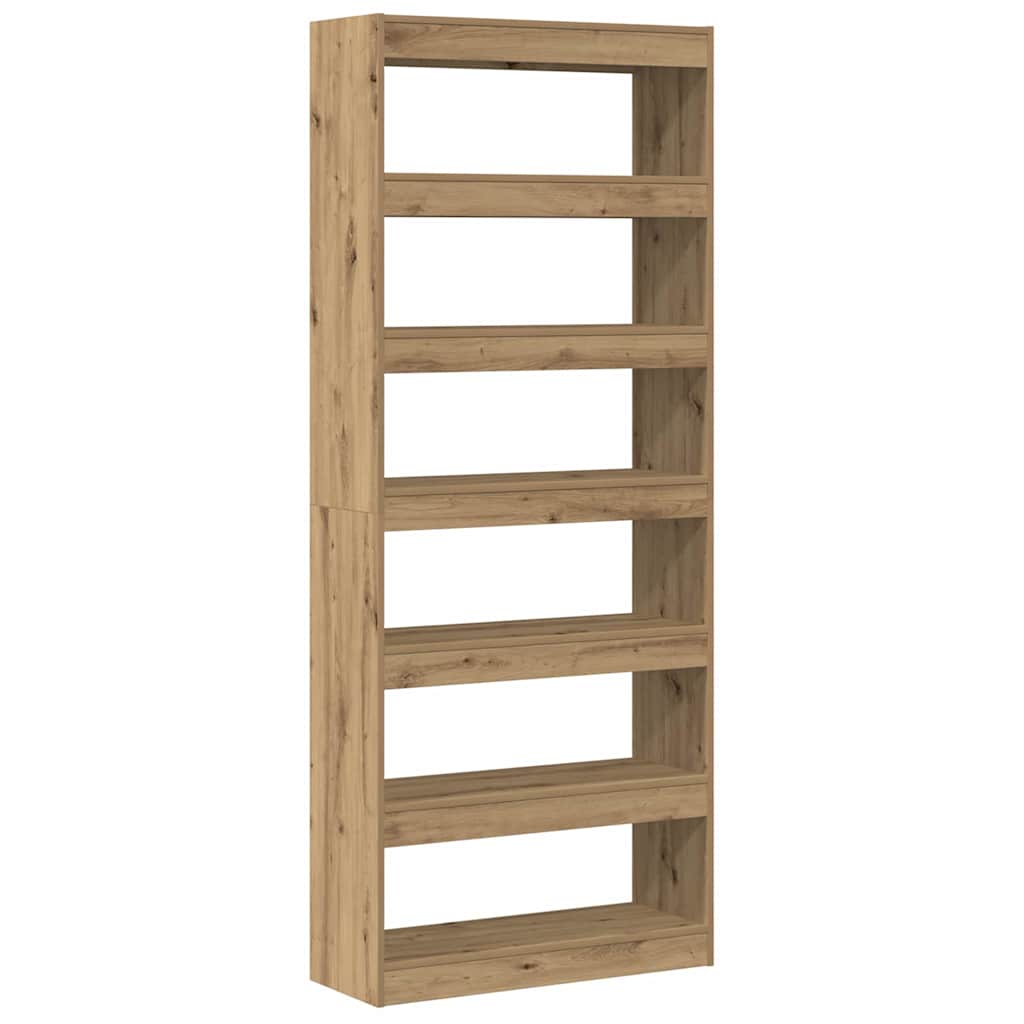 Armadio per Libri 6 livelli 80 x 30 x 198 cm Legno multistrato | homemem39