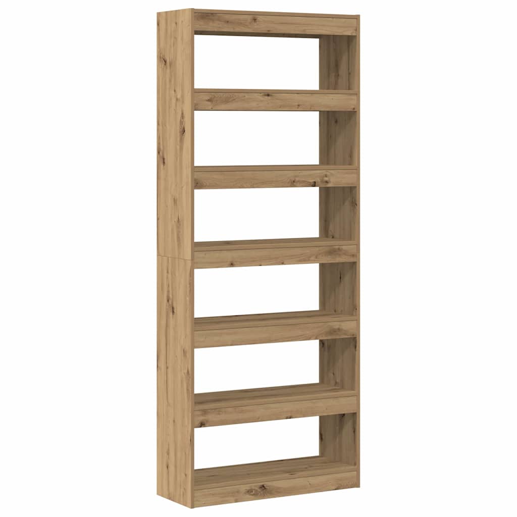 Armadio per Libri 6 livelli 80 x 30 x 198 cm Legno multistrato | homemem39
