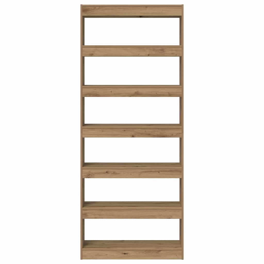 Armadio per Libri 6 livelli 80 x 30 x 198 cm Legno multistrato | homemem39