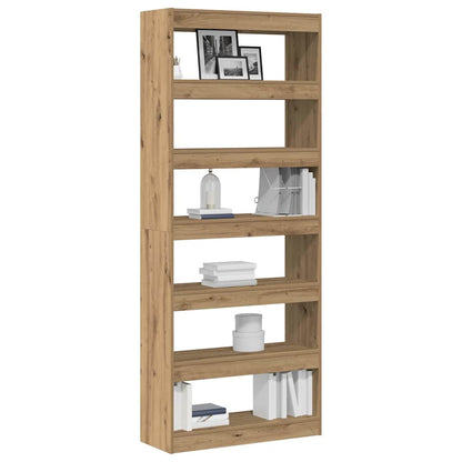 Armadio per Libri 6 livelli 80 x 30 x 198 cm Legno multistrato | homemem39