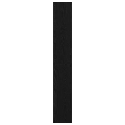Armadio per Libri con lo scaffale Rovere Nero 80 x 30 x 198 cm | homemem39