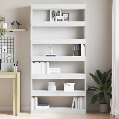 Armadio per Libri Bianco 100 x 30 x 198 cm Legno multistrato | homemem39