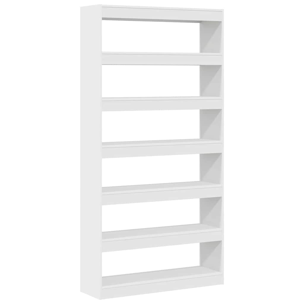 Armadio per Libri Bianco 100 x 30 x 198 cm Legno multistrato | homemem39