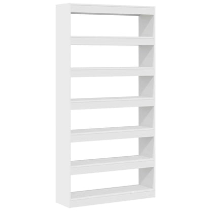 Armadio per Libri Bianco 100 x 30 x 198 cm Legno multistrato | homemem39