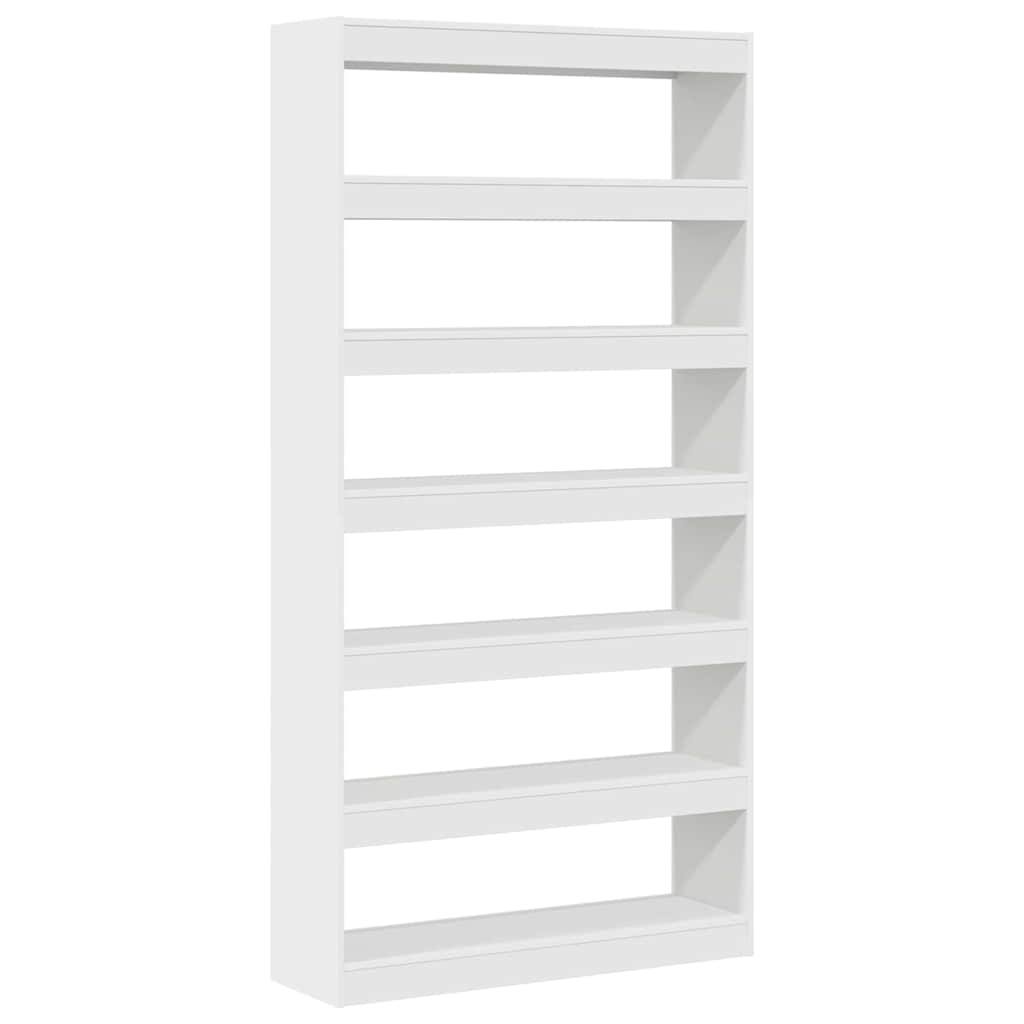 Armadio per Libri Bianco 100 x 30 x 198 cm Legno multistrato | homemem39