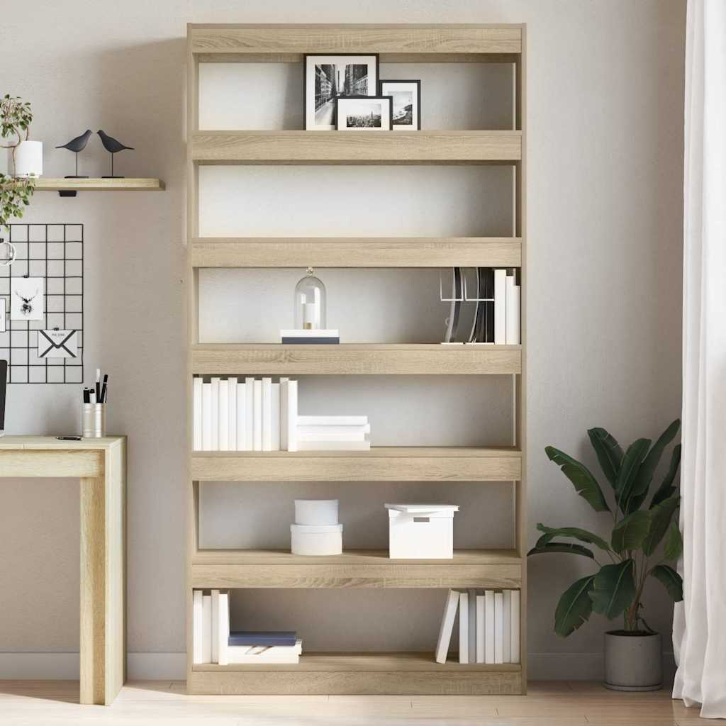 Armadio per Libri Rovere Sonoma 100 x 30 x 198 cm | homemem39