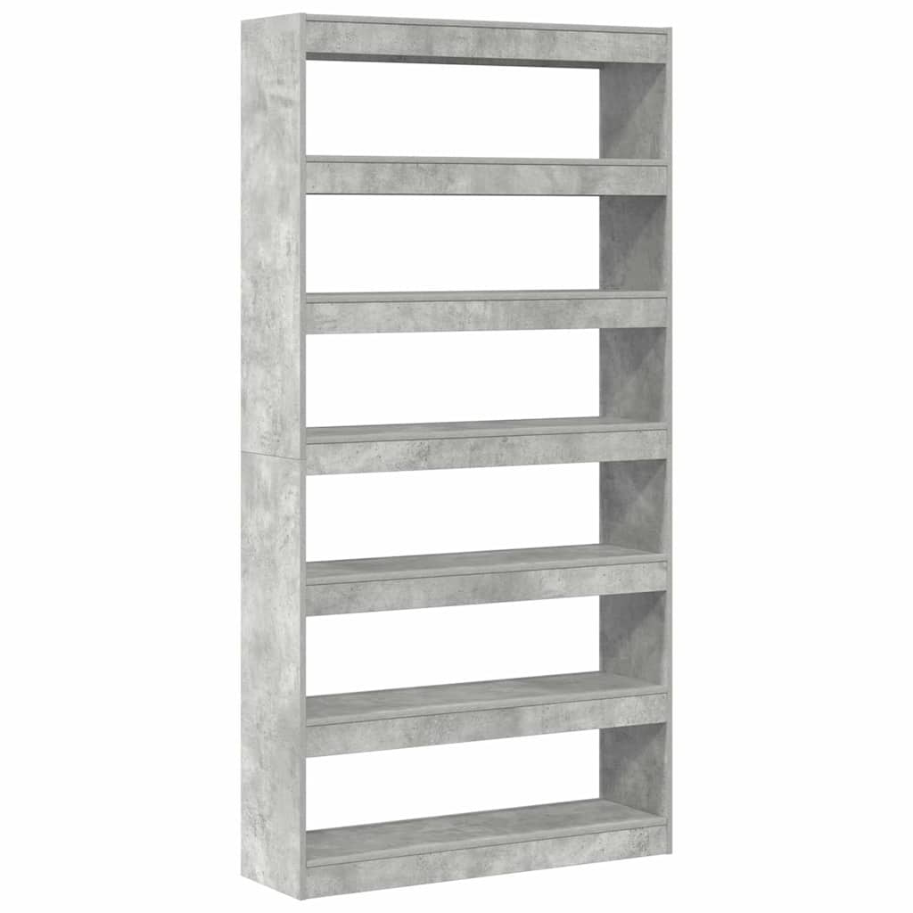 Armadio per Libri Grigio cemento 100 x 30 x 198 cm | homemem39