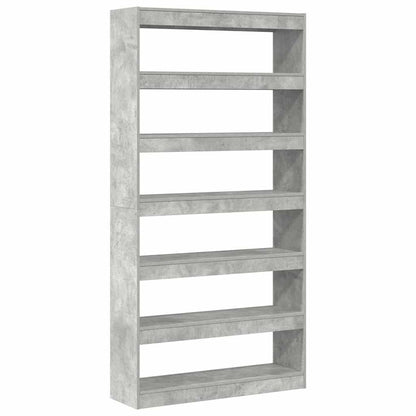 Armadio per Libri Grigio cemento 100 x 30 x 198 cm | homemem39