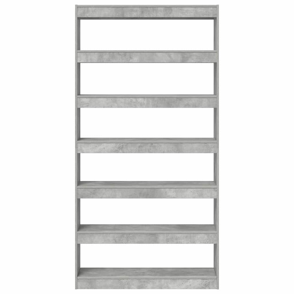 Armadio per Libri Grigio cemento 100 x 30 x 198 cm | homemem39