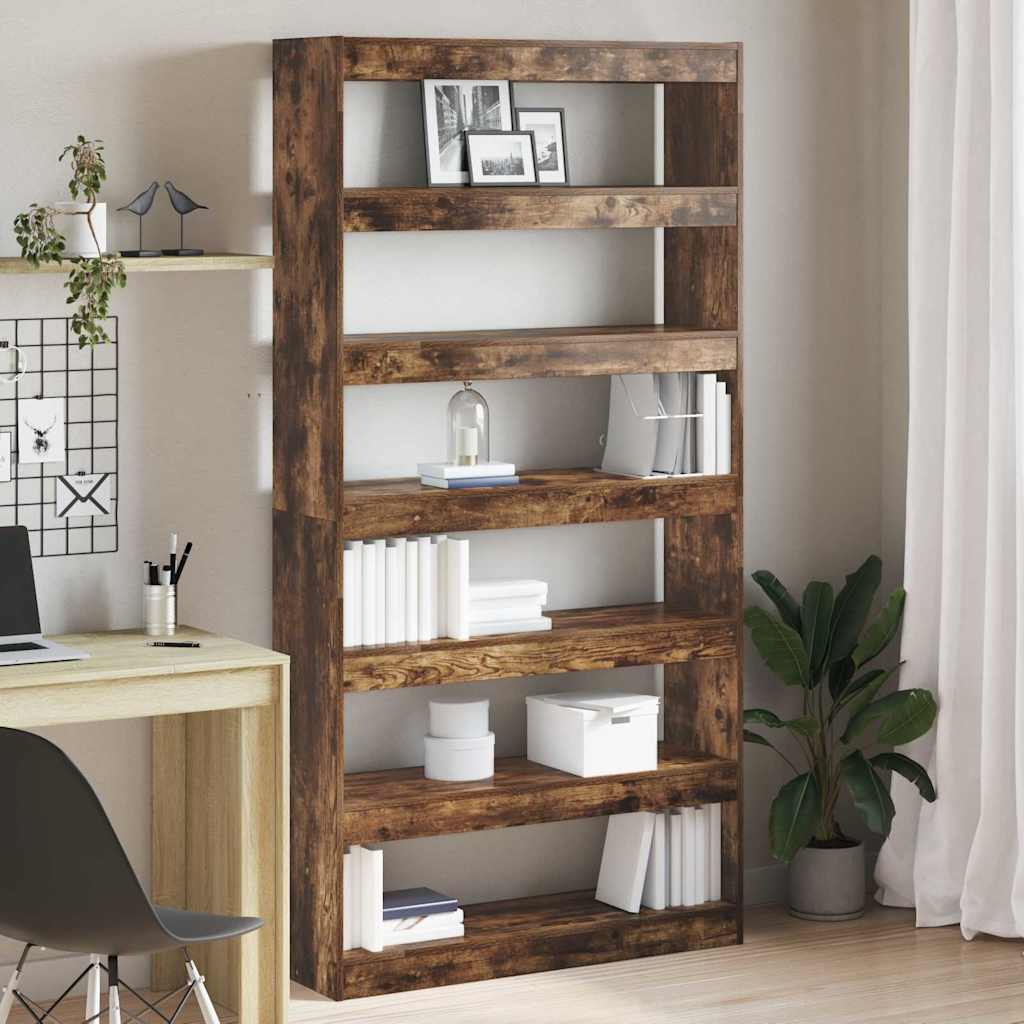 Armadio per Libri Rovere fumé 100 x 30 x 198 cm | homemem39