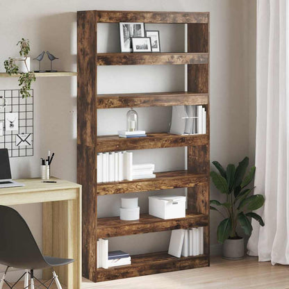 Armadio per Libri Rovere fumé 100 x 30 x 198 cm | homemem39