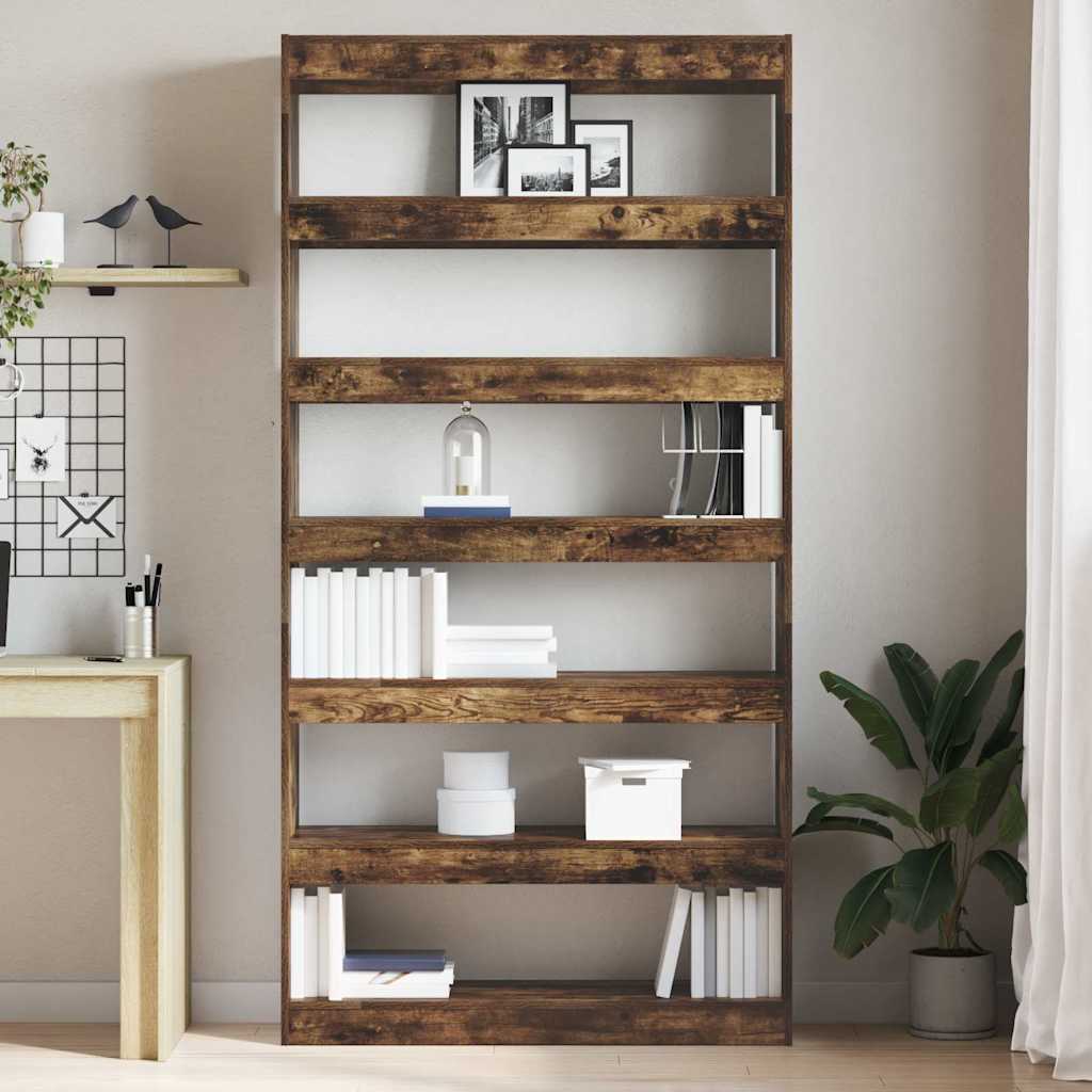 Armadio per Libri Rovere fumé 100 x 30 x 198 cm | homemem39