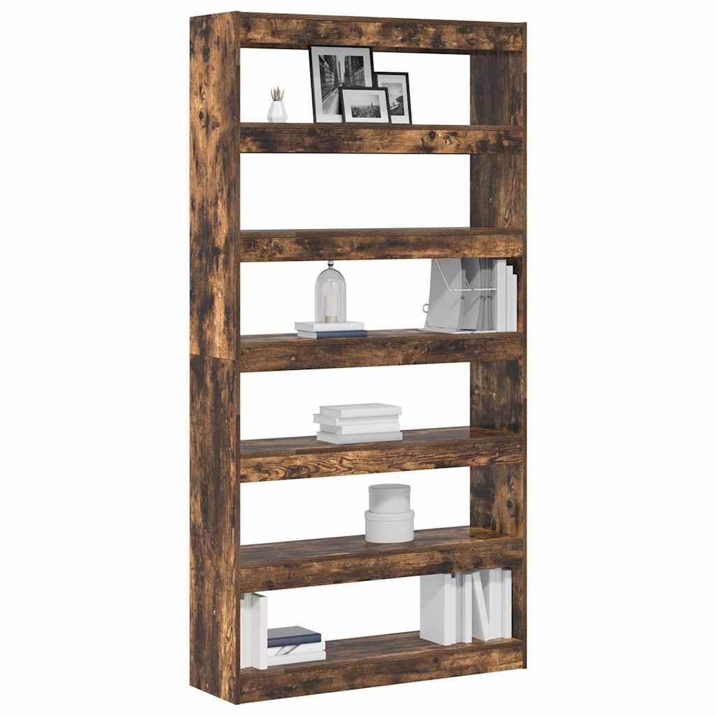 Armadio per Libri Rovere fumé 100 x 30 x 198 cm | homemem39