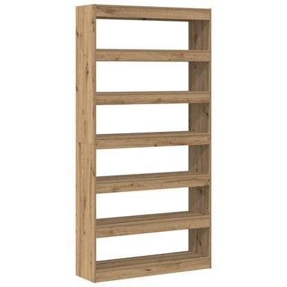 Armadio per Libri Rovere Nero 100 x 30 x 198 cm