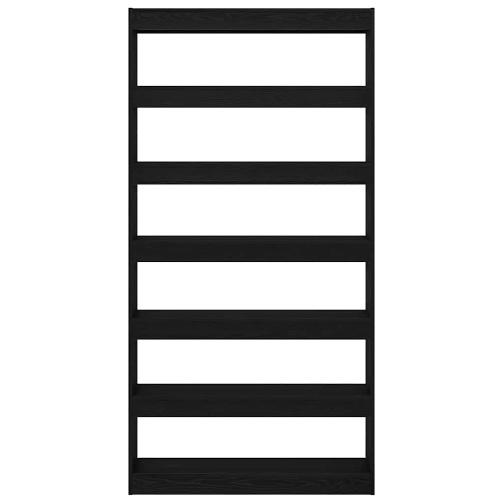 Armadio per Libri Nero 100 x 30 x 198 cm Legno multistrato