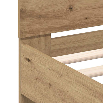 Struttura del letto Rovere artigianale 140 x 190 cm | homemem39