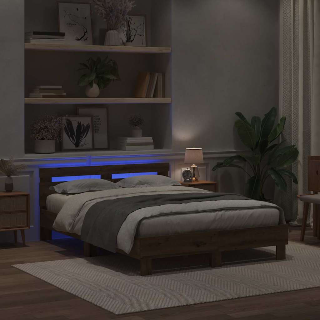 Struttura del letto Rovere artigianale 140 x 190 cm | homemem39