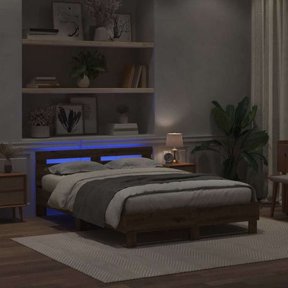 Struttura del letto Rovere artigianale 140 x 190 cm | homemem39