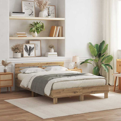 Struttura del letto Rovere artigianale 140 x 190 cm | homemem39