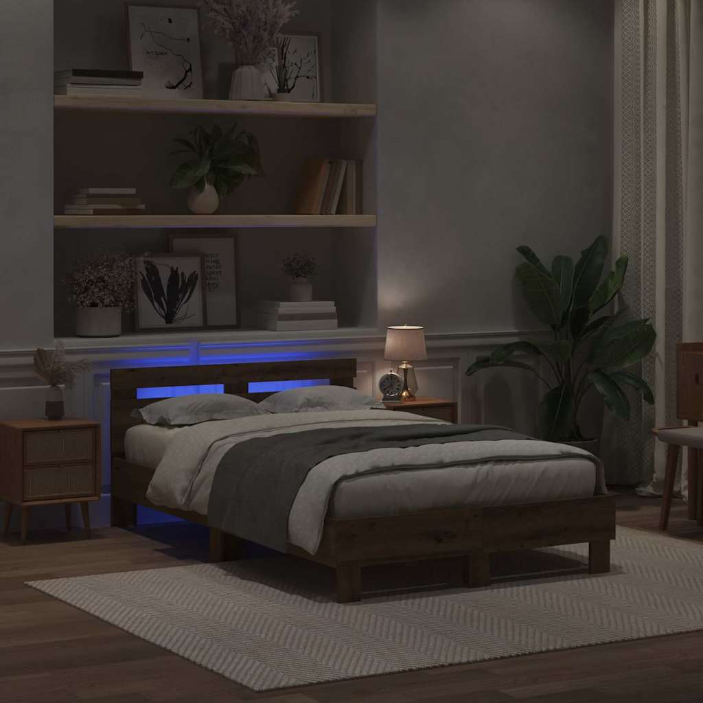 Struttura del letto Rovere artigianale 135 x 190 cm | homemem39