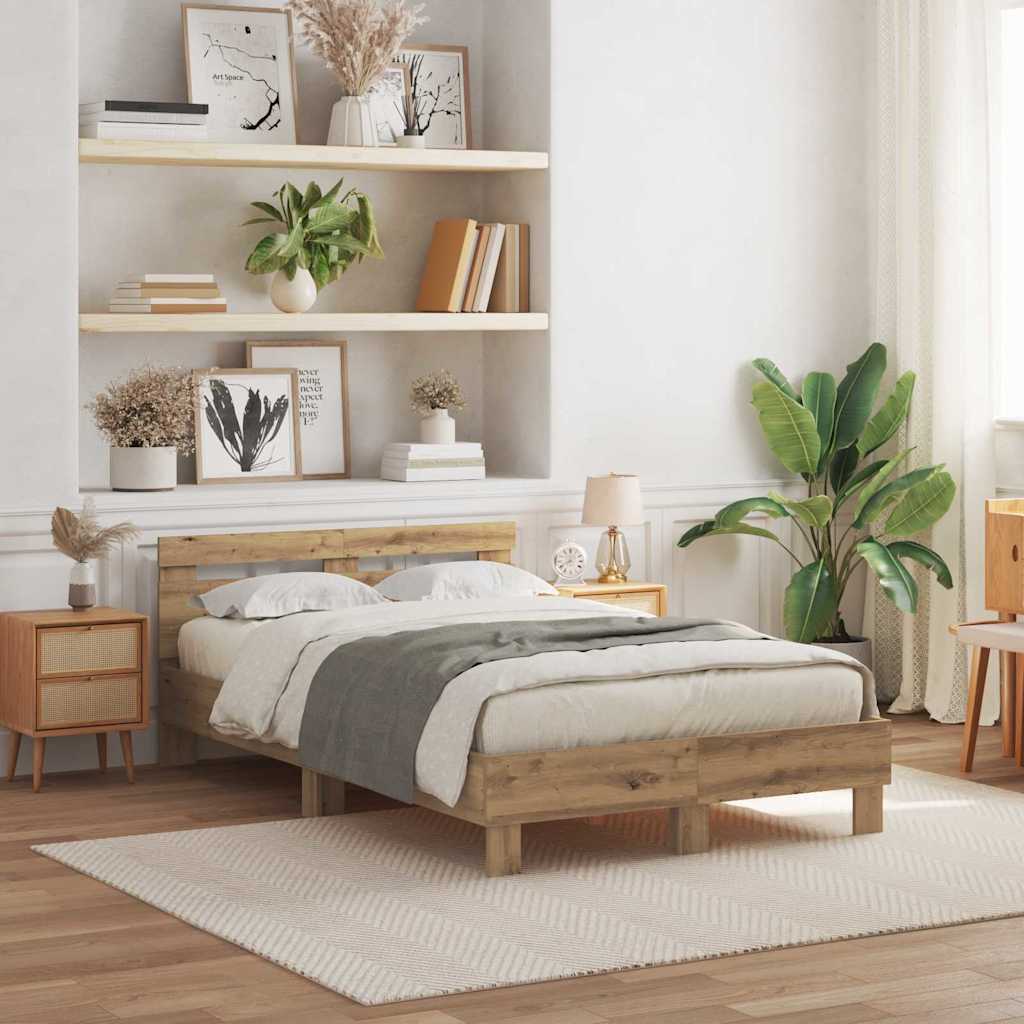 Struttura del letto Rovere artigianale 135 x 190 cm | homemem39