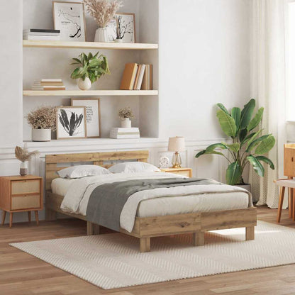 Struttura del letto Rovere artigianale 135 x 190 cm | homemem39