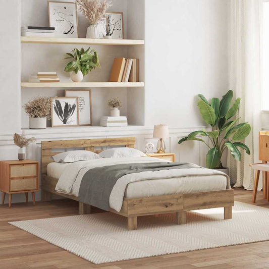 Struttura del letto Rovere artigianale 135 x 190 cm | homemem39